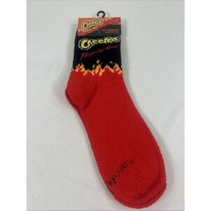 NWT Cheetos Flamin Hot Cozy Women's Novelty Socks Fits Show Sz 5-10